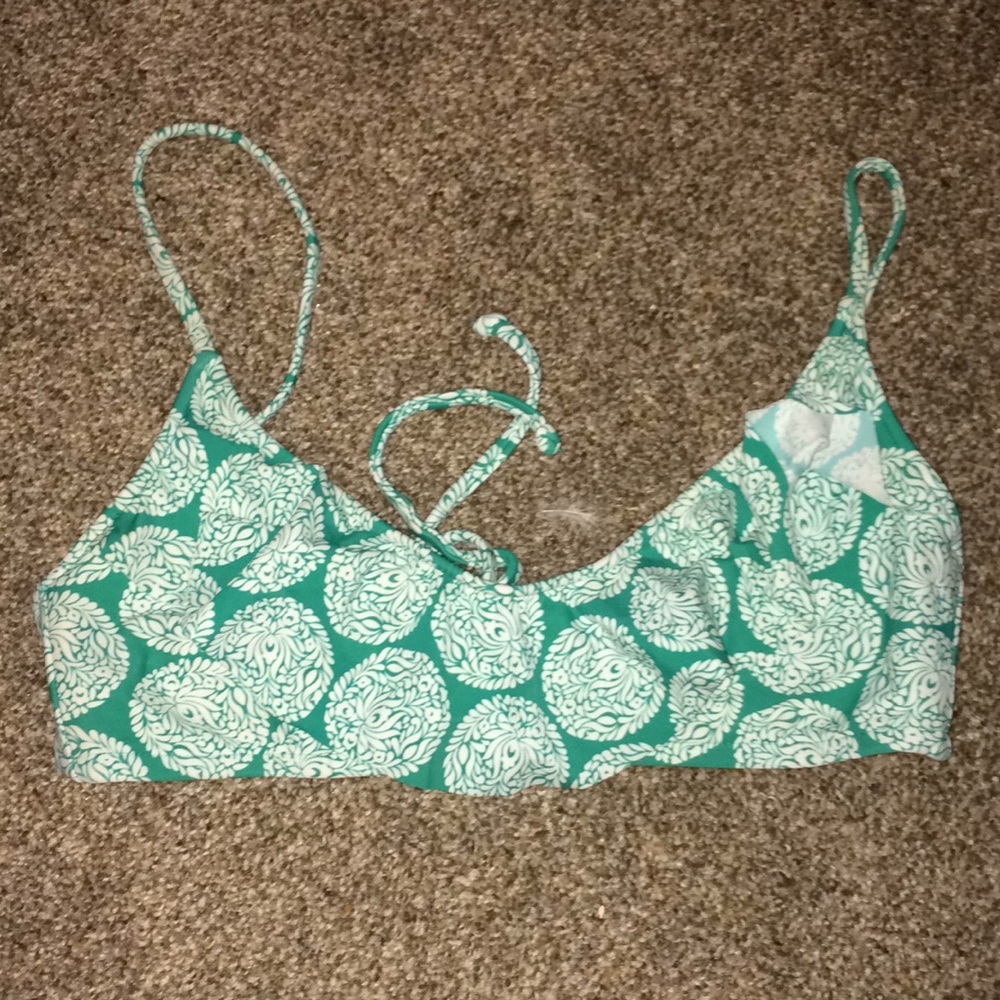 Floral bikini top